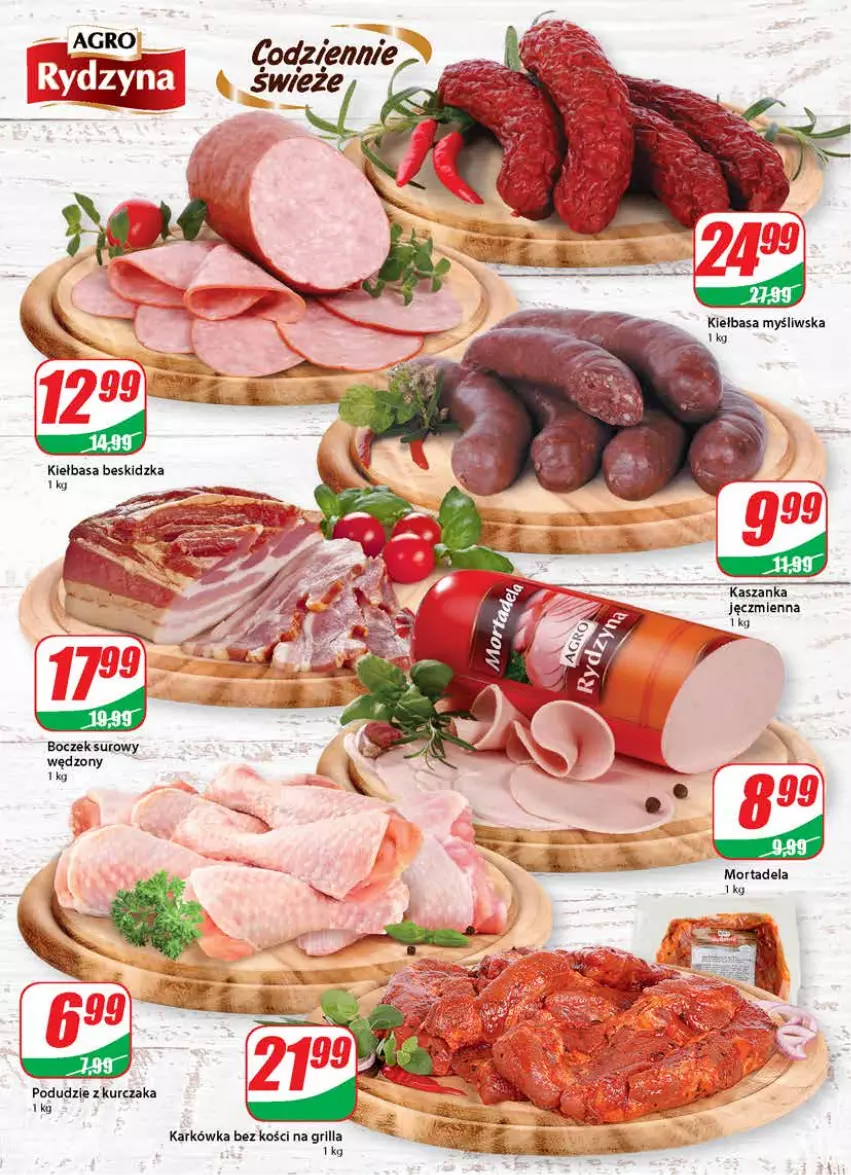 Gazetka promocyjna Dino - Gazetka - ważna 14.04 do 20.04.2021 - strona 10 - produkty: Boczek, Grill, Kasza, Kaszanka, Kurczak, Podudzie z kurczaka