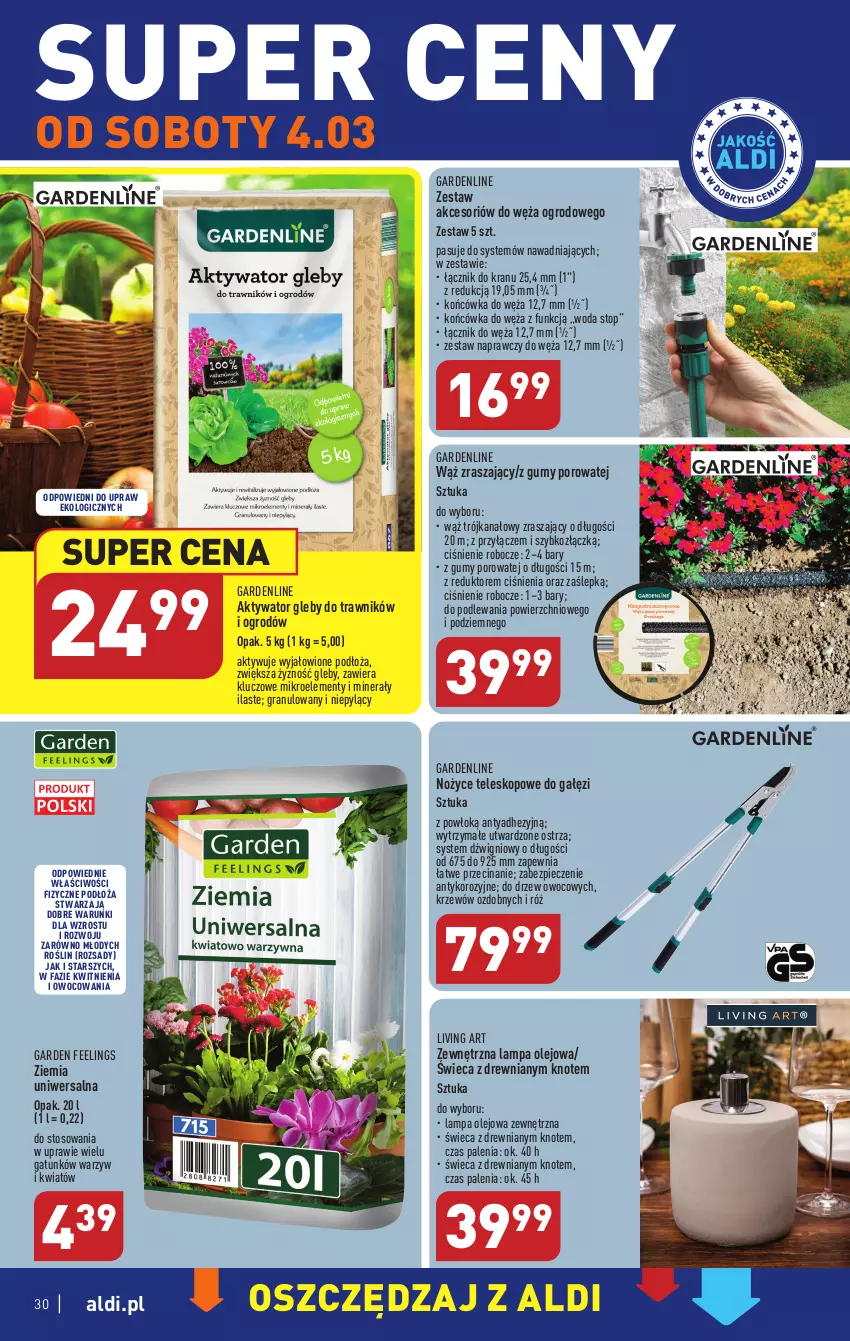 Gazetka promocyjna Aldi - Pełny katalog - ważna 27.02 do 04.03.2023 - strona 30 - produkty: Dźwig, Fa, Gra, Lampa, Noż, Nożyce, Olej, Piec, Por, Teleskop, Top, Woda