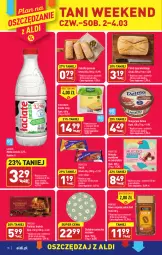 Gazetka promocyjna Aldi - Pełny katalog - Gazetka - ważna od 04.03 do 04.03.2023 - strona 18 - produkty: Kawa rozpuszczalna, Hofburger, Chleb typu włoskiego, Praliny, Kawa, Mleczko, Margaryna, Burger, Delma, Chleb, Gouda, Ciabatta, Brandy, Mleko