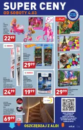 Gazetka promocyjna Aldi - Pełny katalog - Gazetka - ważna od 04.03 do 04.03.2023 - strona 33 - produkty: Halo, Sok, Pur, Gin, Wycieraczka, Chodzik, Samochodziki, Puzzle, Pojazd, Mattel, Dzieci, Bosch, Lalka, Hot Wheels