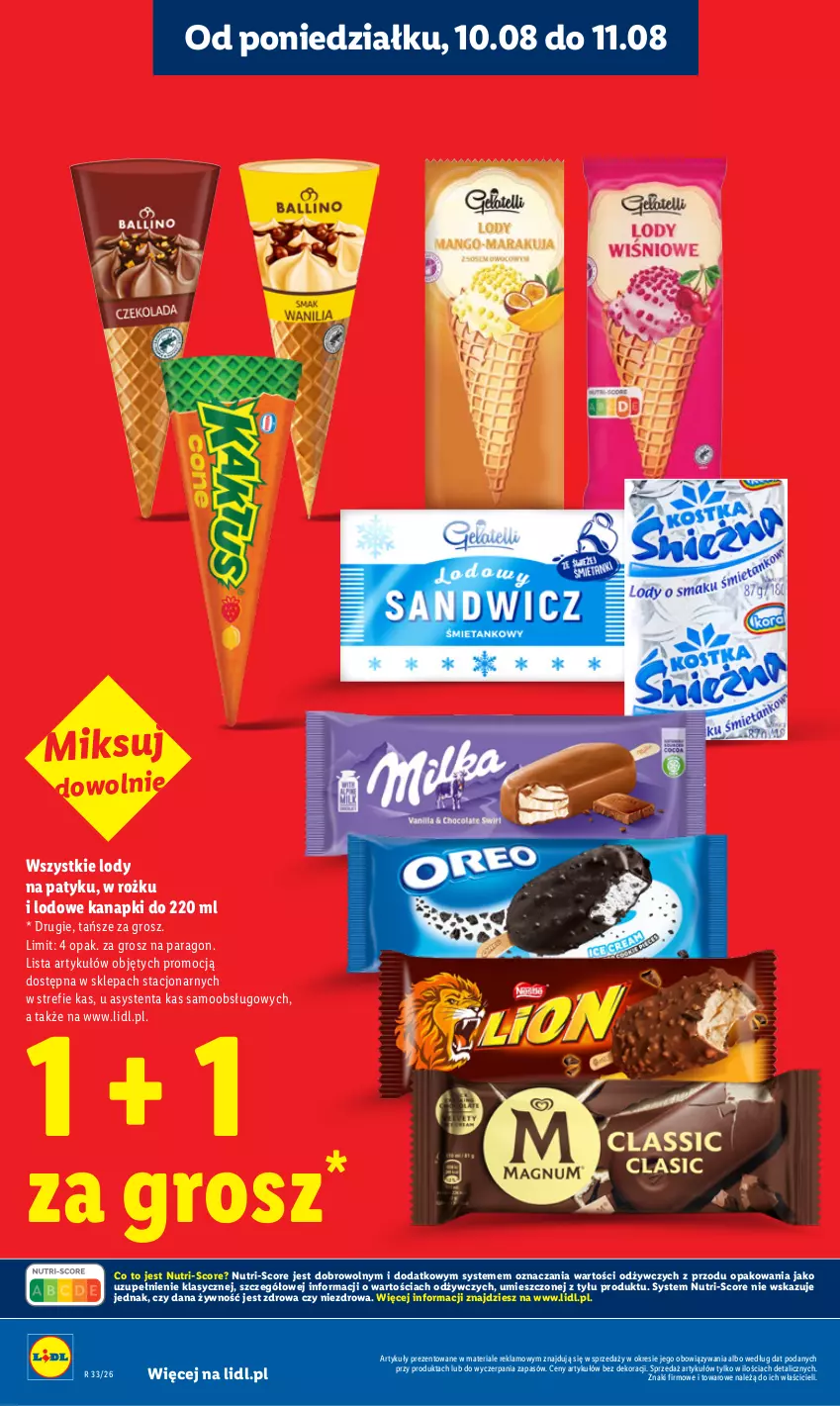 Gazetka promocyjna Lidl - Gazetka ważna od 10.08 do 11.08 - ważna 10.08 do 11.08.2026 - strona 16 - produkty: Lody