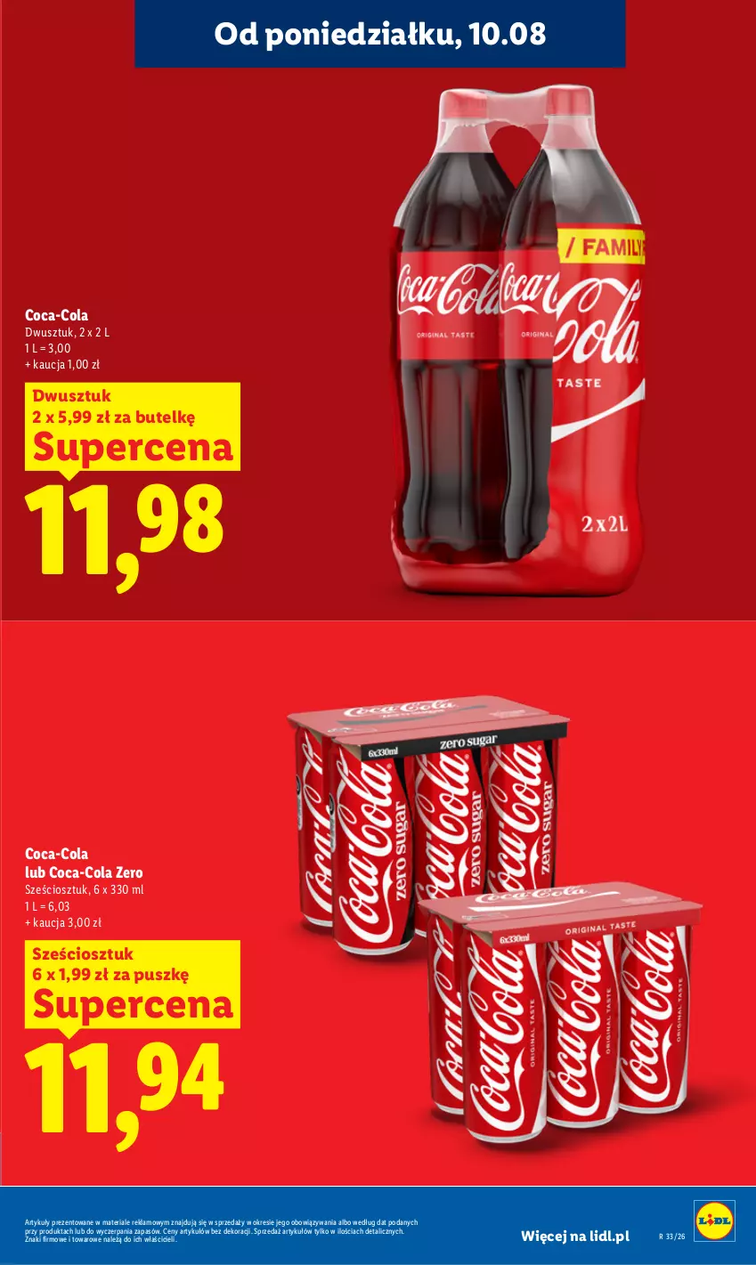 Gazetka promocyjna Lidl - Gazetka ważna od 10.08 do 11.08 - ważna 10.08 do 11.08.2026 - strona 17 - produkty: Coca-Cola