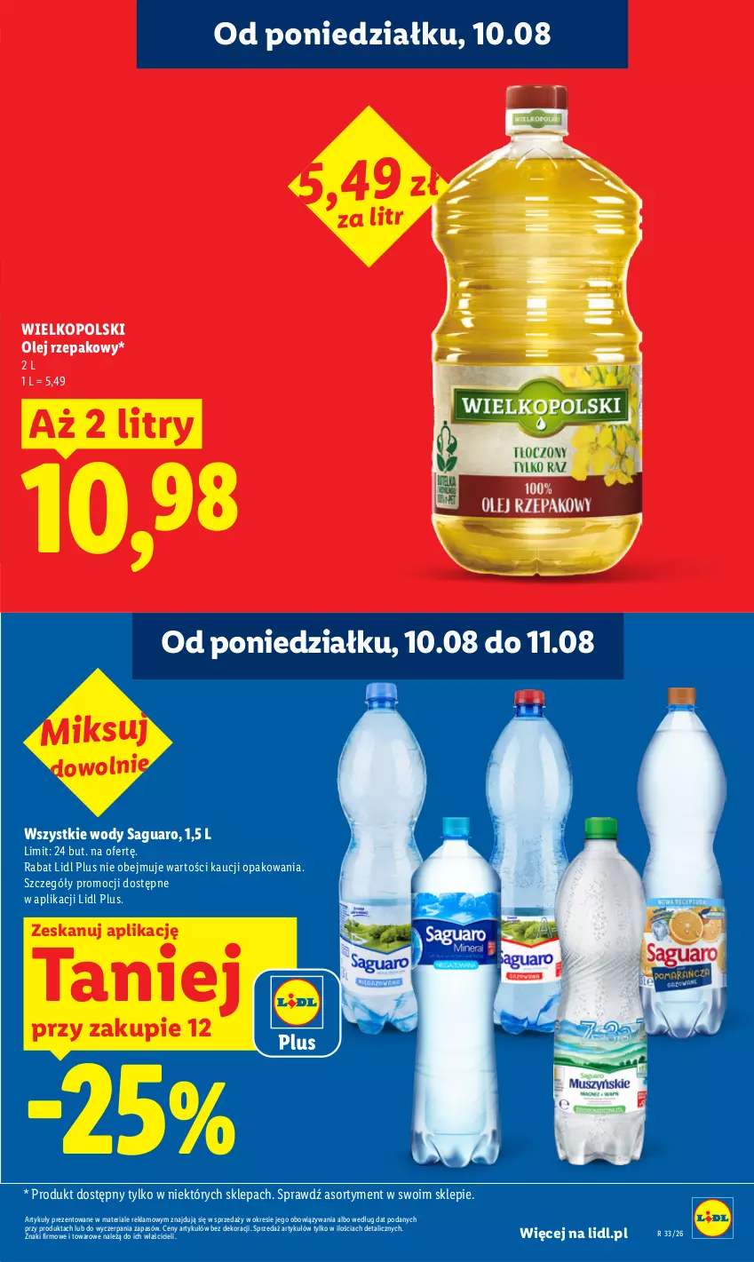 Gazetka promocyjna Lidl - Gazetka ważna od 10.08 do 11.08 - ważna 10.08 do 11.08.2026 - strona 27 - produkty: Olej, Olej rzepakowy