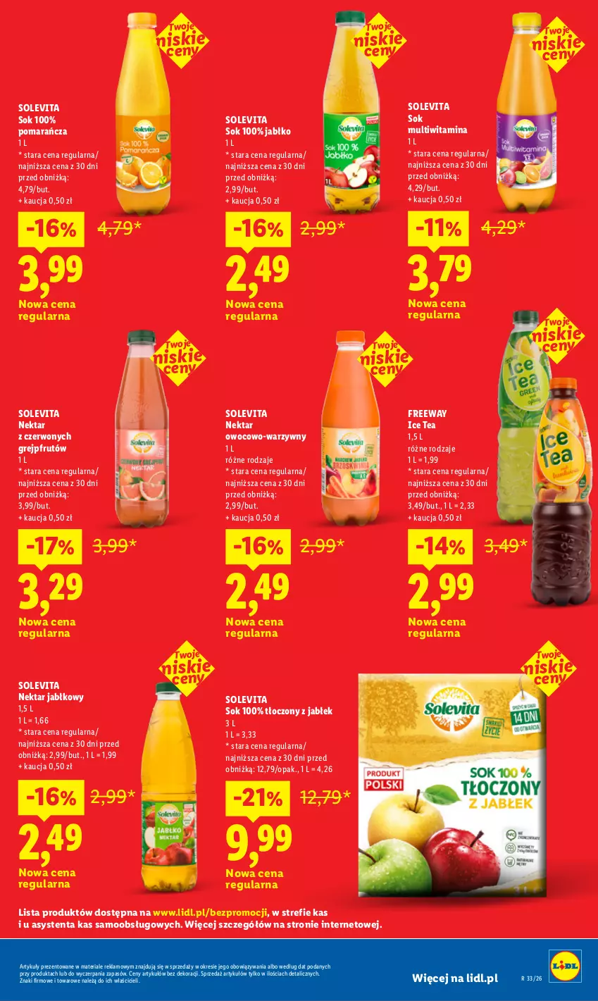 Gazetka promocyjna Lidl - Gazetka ważna od 10.08 do 11.08 - ważna 10.08 do 11.08.2026 - strona 31 - produkty: Grejpfrut, Ice tea, Nektar, Sok