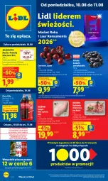 Gazetka promocyjna Lidl - Gazetka ważna od 10.08 do 11.08 - Gazetka - ważna od 11.08 do 11.08.2026 - strona 1 - produkty: Piwa, Gra, Karkówka wieprzowa, Coca-Cola, Mlekovita, Laur, Masło, Mleko