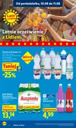 Gazetka promocyjna Lidl - Gazetka ważna od 10.08 do 11.08 - Gazetka - ważna od 11.08 do 11.08.2026 - strona 70 - produkty: Mus, Muszynianka, Napój gazowany, Woda mineralna, Woda, Napój, Magnez