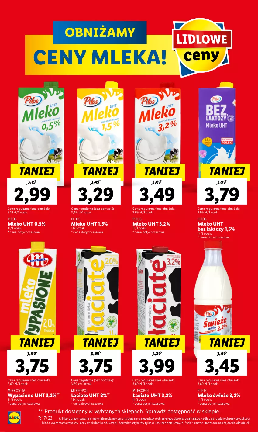 Gazetka promocyjna Lidl - GAZETKA - ważna 27.04 do 02.05.2023 - strona 10 - produkty: Mleko, Mlekovita, Pilos