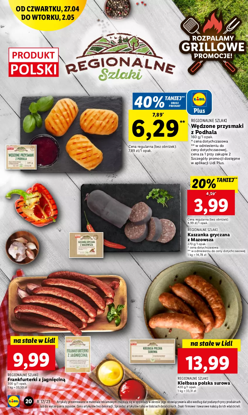 Gazetka promocyjna Lidl - GAZETKA - ważna 27.04 do 02.05.2023 - strona 24 - produkty: Frankfurterki, Gry, Kasza, Kaszanka, Kiełbasa, Przysmaki