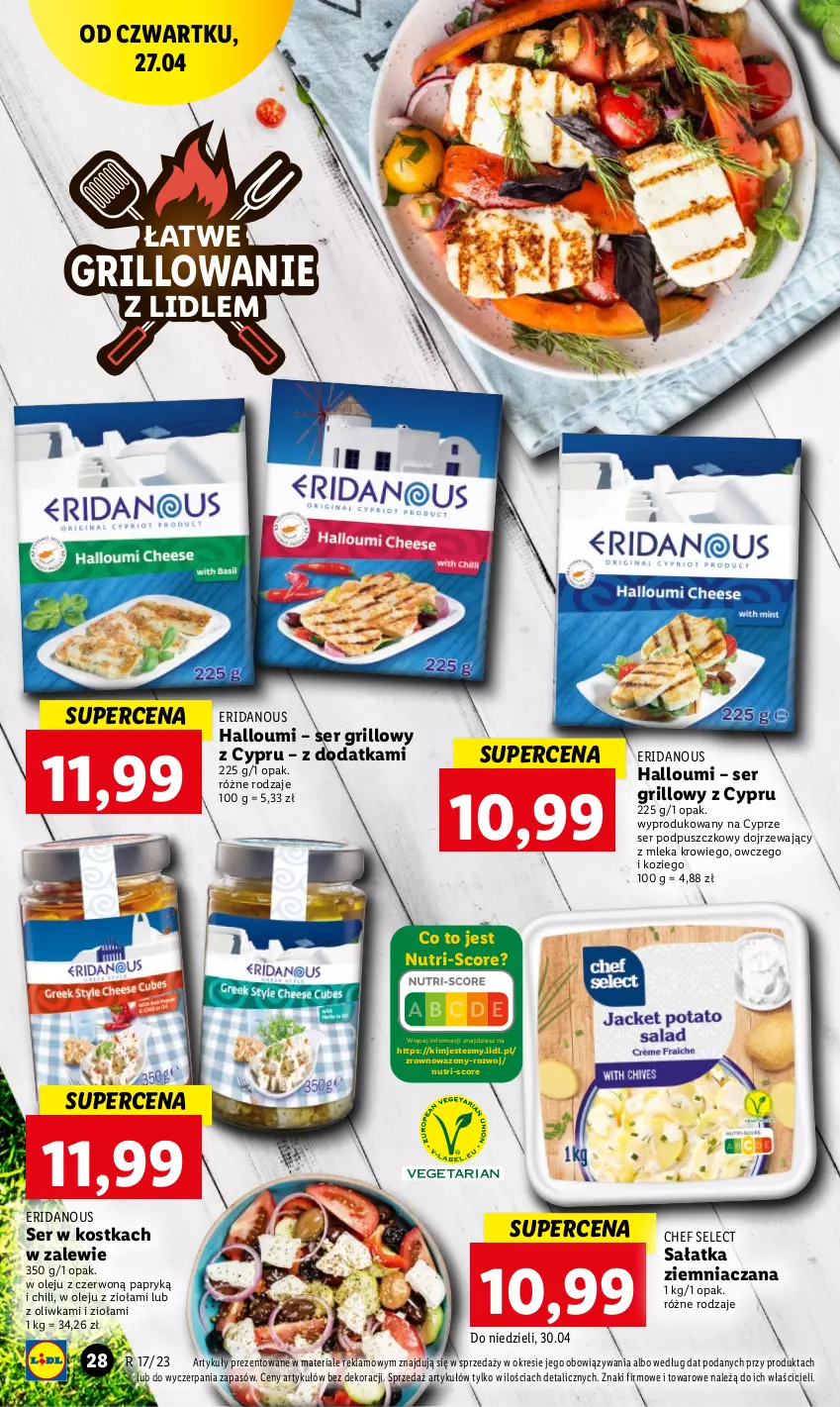 Gazetka promocyjna Lidl - GAZETKA - ważna 27.04 do 02.05.2023 - strona 32 - produkty: Grill, Olej, Sałat, Sałatka, Ser, Wazon