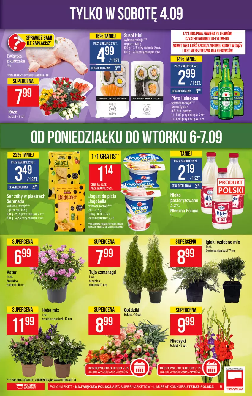 Gazetka promocyjna PoloMarket - Gazetka pomocyjna - ważna 01.09 do 07.09.2021 - strona 5 - produkty: Gra, Jogurt, Mleko, Piec, Piwa, Ser