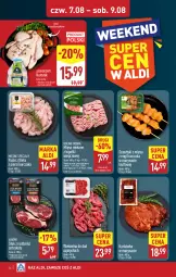 Gazetka promocyjna Aldi - Pełna oferta - Gazetka - ważna od 09.08 do 09.08.2025 - strona 34 - produkty: Kurczak, Mięso mielone, Mięso mielone z łopatki wieprzowej, Stek, Mięsne specjały, Wołowina, Rostbef, Mięso