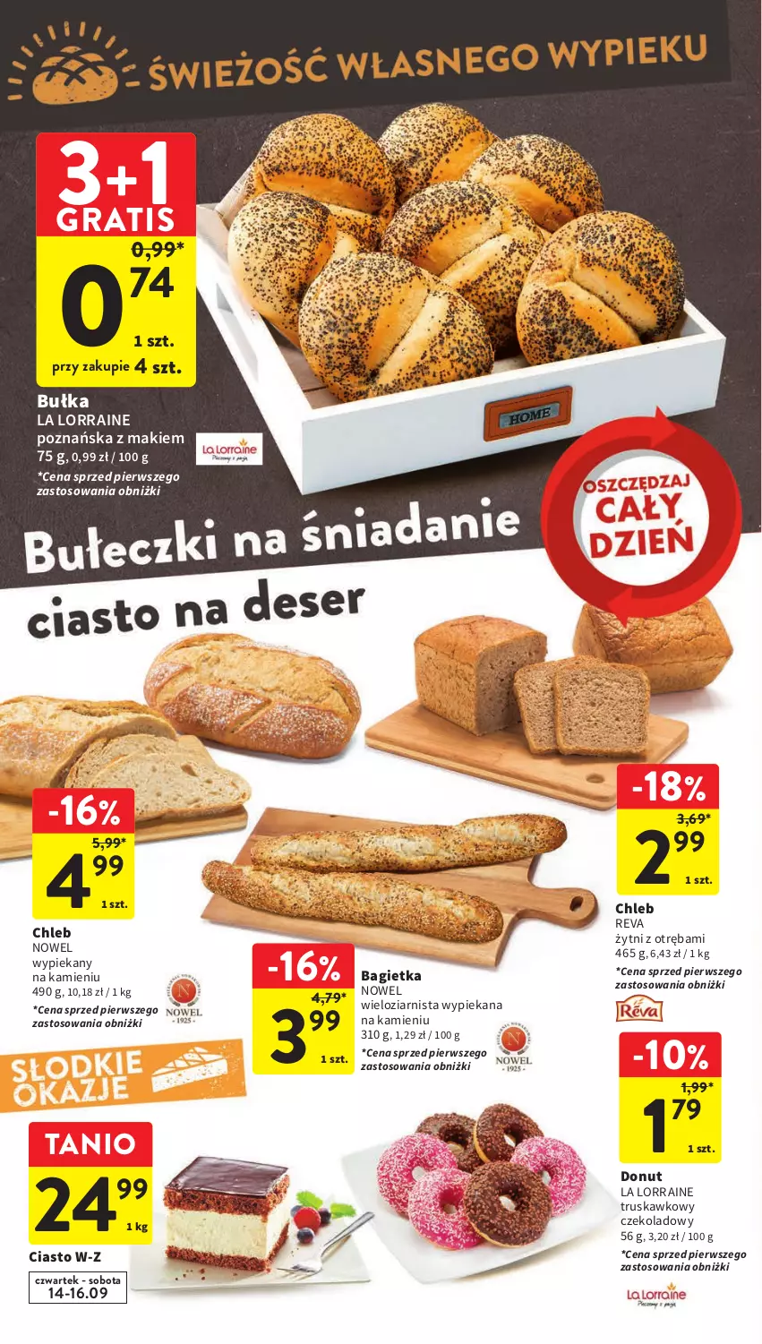 Gazetka promocyjna Intermarche - Gazetka Intermarche - ważna 14.09 do 20.09.2023 - strona 26 - produkty: Bagietka, Bułka, Chleb, Donut, Gra