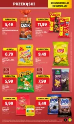 Gazetka promocyjna Lidl - GAZETKA - Gazetka - ważna od 05.07 do 05.07.2025 - strona 45 - produkty: Cheetos, Ser, Lajkonik, Gin, Orzeszki, Papryka, Chipsy, Chrupki, Wafle, Popcorn, Przysnacki, Candy, Lorenz, Precelki, Lay’s