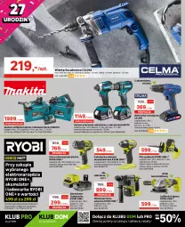 Gazetka promocyjna Leroy Merlin - Gazetka Leroy Merlin - Gazetka - ważna od 30.05 do 30.05.2023 - strona 26 - produkty: Wiertarka, Przecinarka, Walizka, Szlifierka kątowa, Makita, Warka, Tarka, Wiertarka udarowa, Wkręt, Kompresor olejowy, Młot, Młotowiertarka, Wkrętarka, Bateria, Pistolet, Szlifierka, Celma, Olej, Kompresor, Klucz udarowy, Akumulator