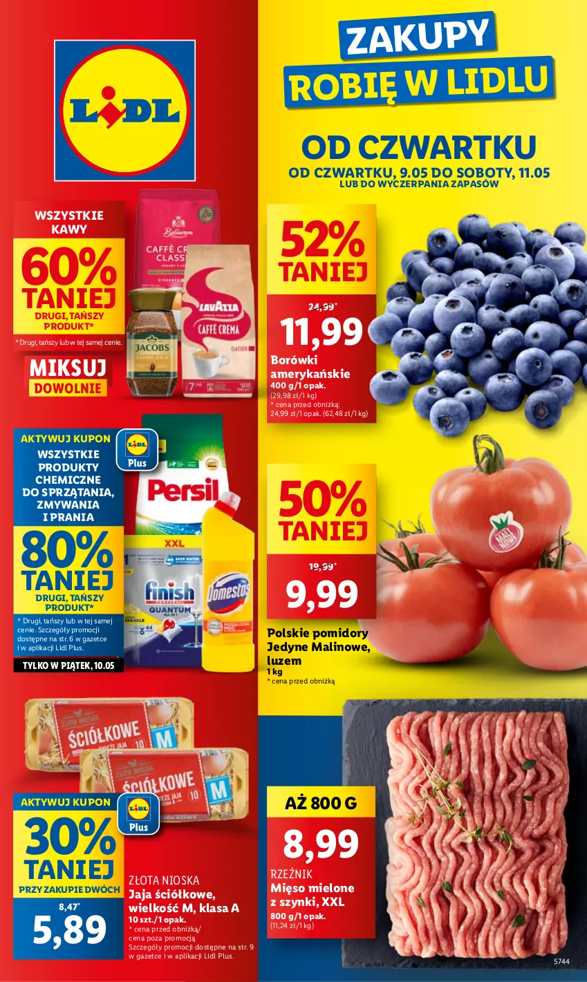 Gazetka promocyjna Lidl - GAZETKA - ważna 09.05 do 11.05.2024 - strona 1 - produkty: Jaja, Mięso, Mięso mielone, Mięso mielone z szynki, Pomidory