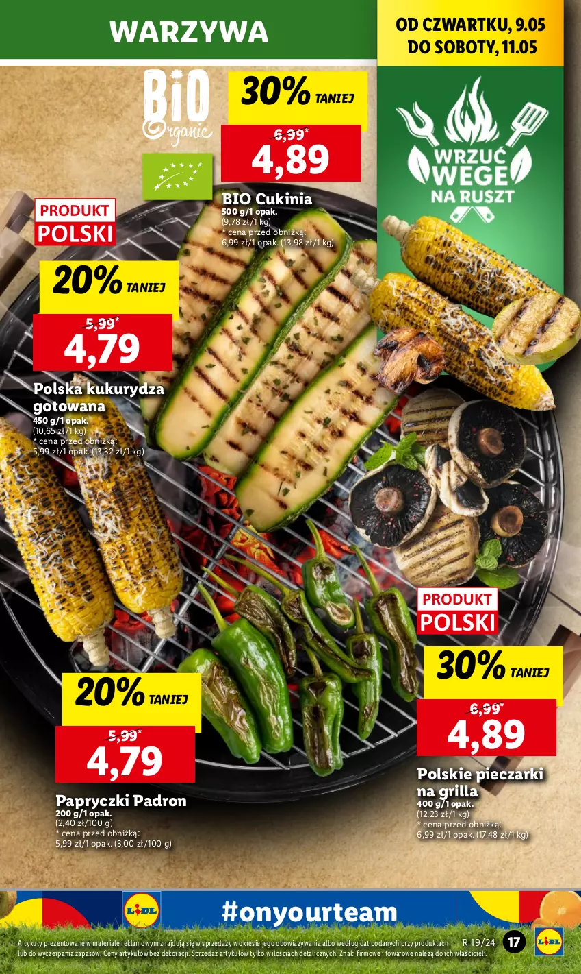 Gazetka promocyjna Lidl - GAZETKA - ważna 09.05 do 11.05.2024 - strona 19 - produkty: Dron, Grill, Kukurydza, Piec, Warzywa