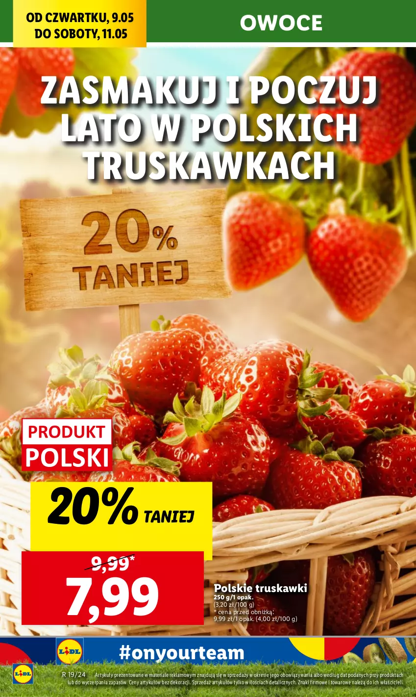 Gazetka promocyjna Lidl - GAZETKA - ważna 09.05 do 11.05.2024 - strona 20 - produkty: Owoce, Truskawki