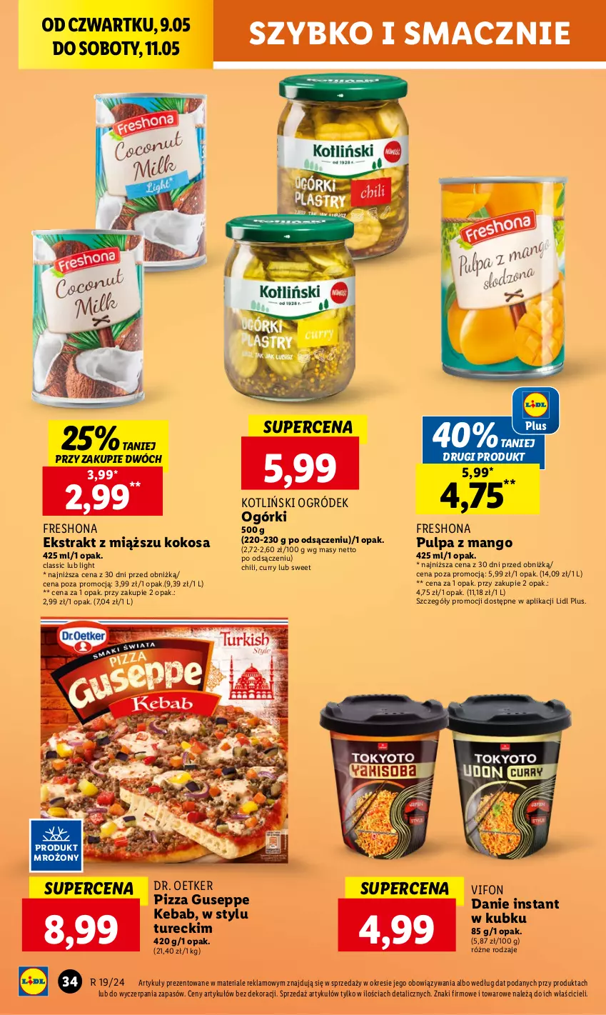 Gazetka promocyjna Lidl - GAZETKA - ważna 09.05 do 11.05.2024 - strona 40 - produkty: Dr. Oetker, Kebab, Kokos, Mango, Ogród, Pizza