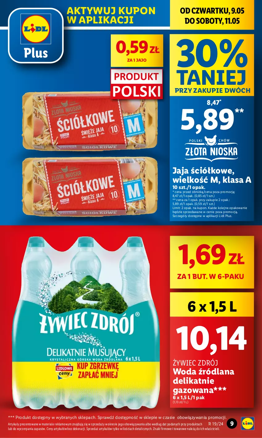 Gazetka promocyjna Lidl - GAZETKA - ważna 09.05 do 11.05.2024 - strona 9 - produkty: Jaja, LANA, Olej, Woda