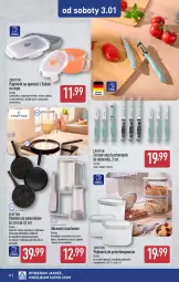 Gazetka promocyjna Aldi - Pełna oferta - Gazetka - ważna od 03.01 do 03.01.2026 - strona 28 - produkty: Noż, Pojemnik, Wałek, Pojemnik do przechowywania, Kubek, Dozownik, Patelnia, Orka, Fa