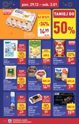 Gazetka promocyjna Aldi - Pełna oferta - Gazetka - ważna od 03.01 do 03.01.2026 - strona 8 - produkty: Makaron, Cheddar, Ser, Hofburger, Królewski, Jaja, Ciasto czekoladowe, Kawa, Camembert, Burger, Deser, Ser pleśniowy, Gouda