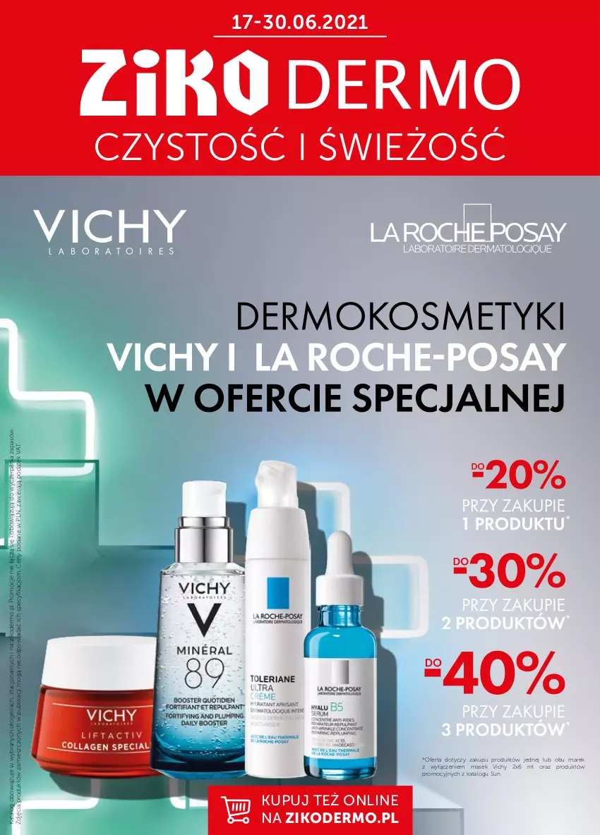 Gazetka promocyjna Ziko - 17-30 CZERWCA - ważna 17.06 do 30.06.2021 - strona 1 - produkty: Vichy