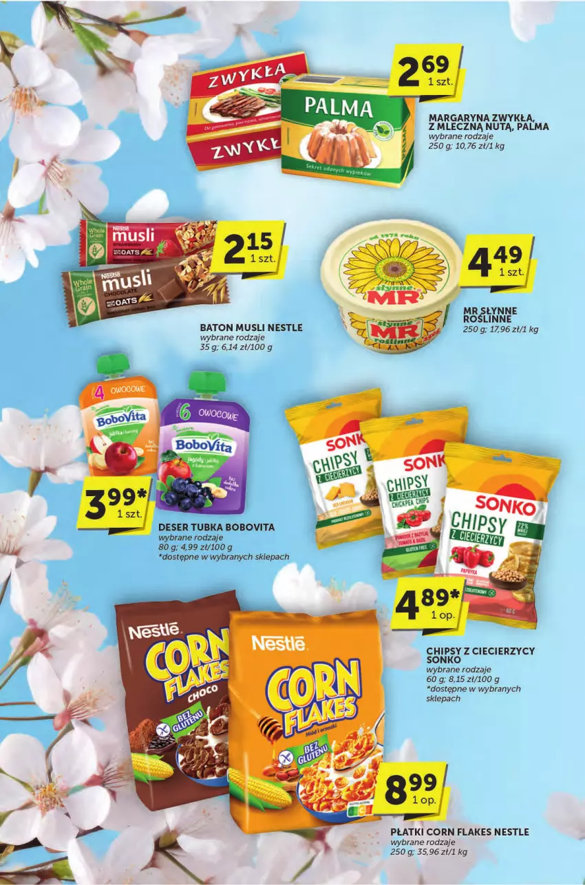 Gazetka promocyjna ABC - ważna 20.03 do 01.04.2025 - strona 6 - produkty: Baton, BoboVita, Chipsy, Corn flakes, Deser, Margaryna, Palma, Ser, Słynne, Sonko