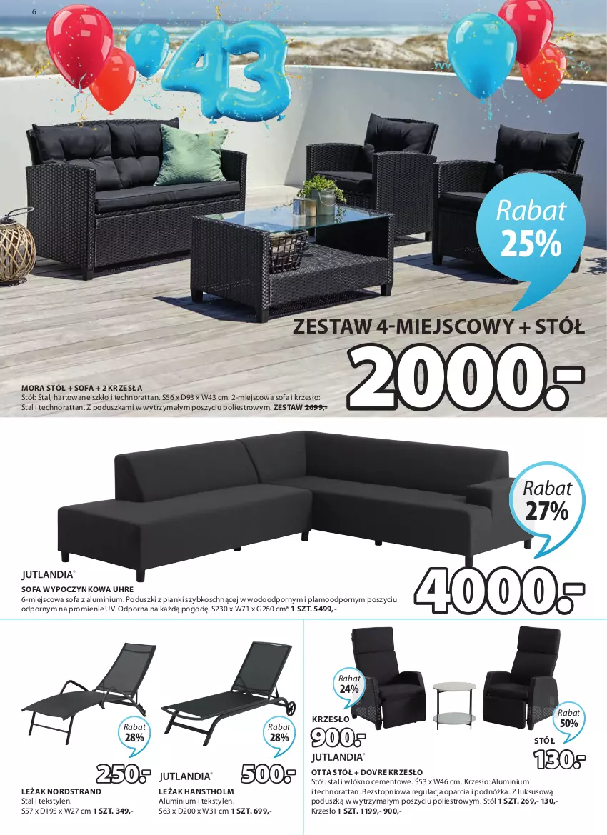 Gazetka promocyjna Jysk - Oferta tygodnia - ważna 12.04 do 26.04.2022 - strona 7 - produkty: Cement, Fa, Krzesło, Poduszka, Por, Sofa, Stół, Top, Tran