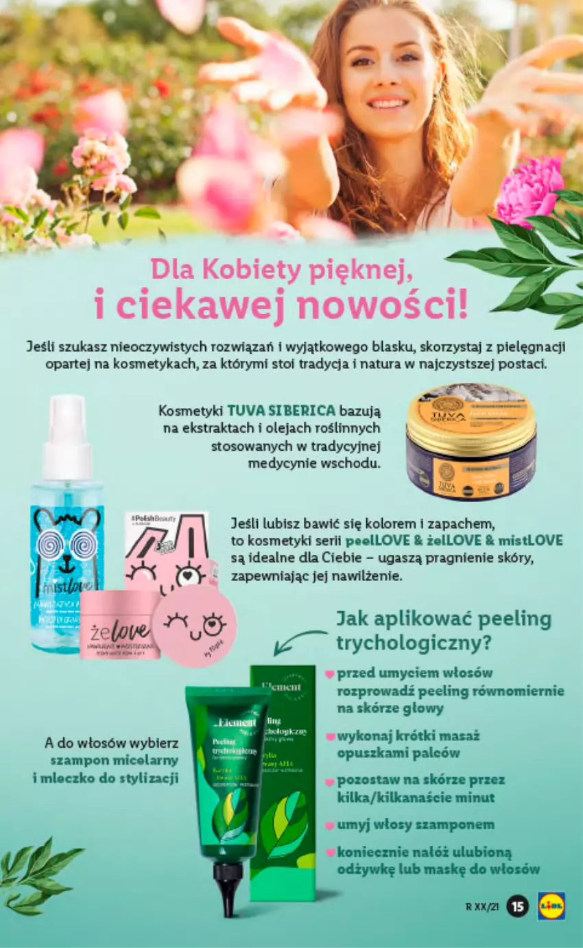 Gazetka promocyjna Lidl - KATALOG KOSMETYCZNY DROGERII LIDLA - ważna 20.05 do 26.05.2021 - strona 15 - produkty: Mleczko, Olej, Peeling, Ser, Szampon