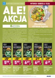 Gazetka promocyjna Aldi - ALE! CENA - Gazetka - ważna od 11.04 do 11.04.2021 - strona 9 - produkty: Kurczak, Warzywa, Gra, Warzywa i owoce, Lodówka, Ziemniaki, Tran, Sałat, Talerz, Fasola, Burger, Roślinne kiełbaski, Owoce, Woda, Groch, Olej, Roślinny gyros, Gyros, Boczniak, Roślinny burger, Fa