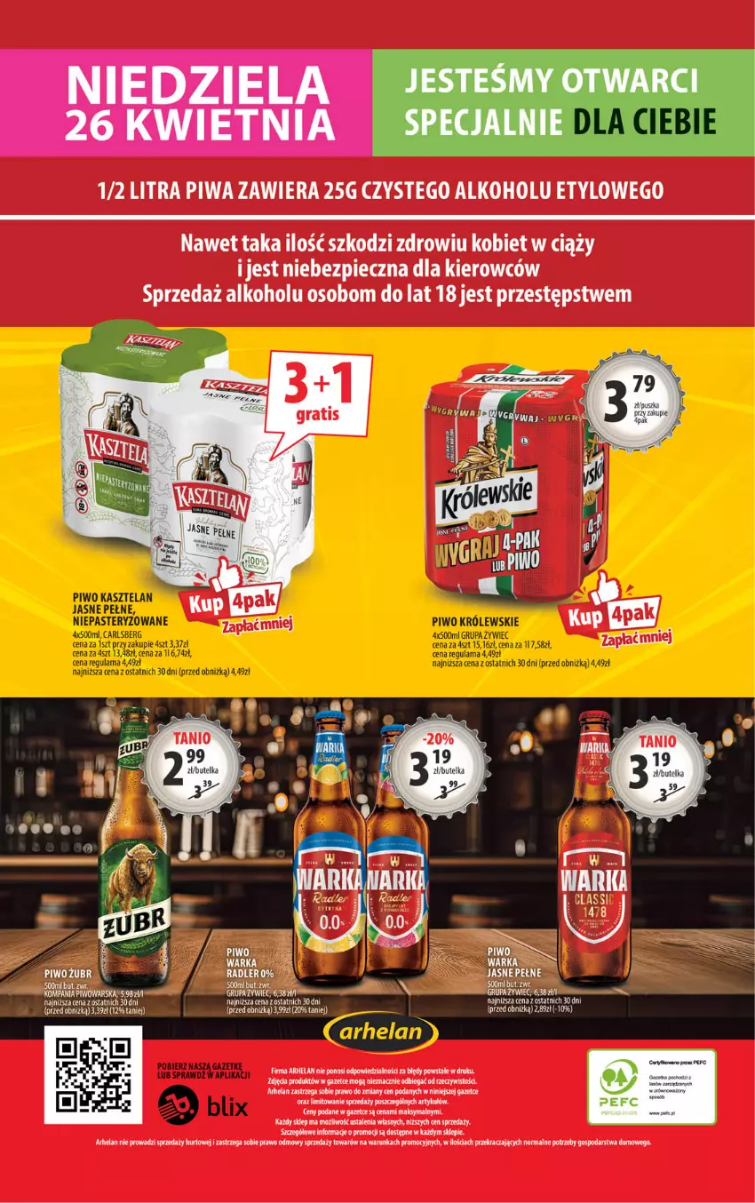 Gazetka promocyjna Arhelan - Gazetka - ważna 24.04 do 03.05.2026 - strona 20 - produkty: Piec, Piwa, Piwo, Sok