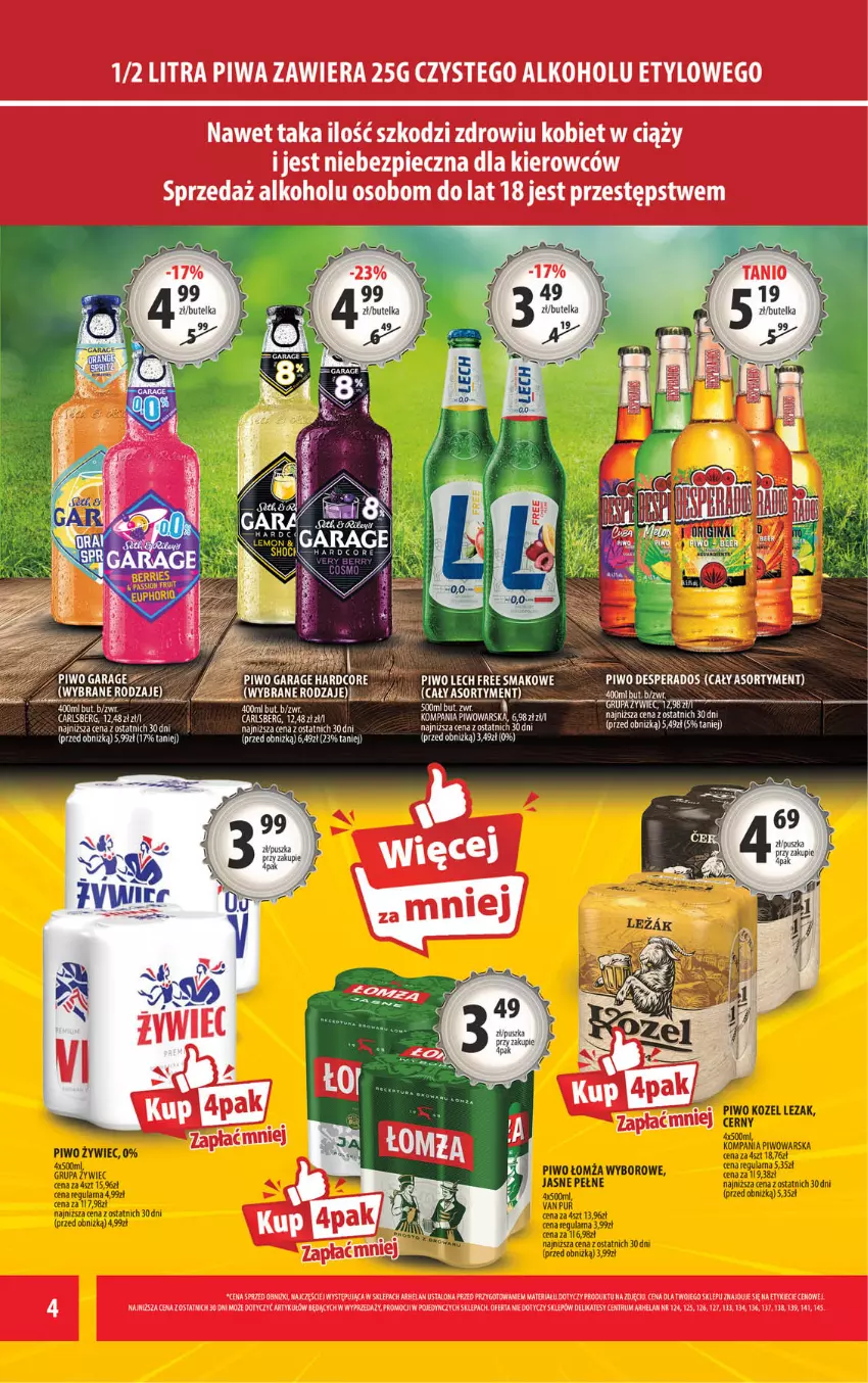 Gazetka promocyjna Arhelan - Gazetka - ważna 24.04 do 03.05.2026 - strona 4 - produkty: Carlsberg, Desperados, Gra, Piwa, Piwo, Rum