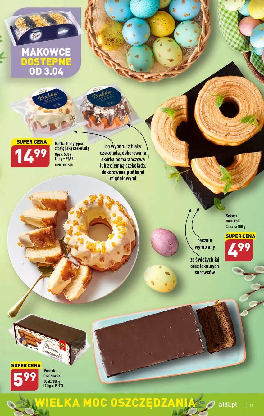 Gazetka promocyjna Aldi - Pełen katalog - ważna 27.03 do 02.04.2023 - strona 11 - produkty: Babka, LG, Piernik, Sękacz