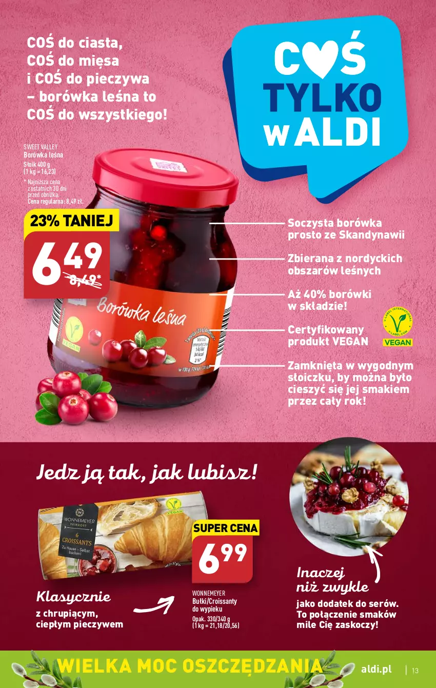 Gazetka promocyjna Aldi - Pełen katalog - ważna 27.03 do 02.04.2023 - strona 13 - produkty: Borówka, Croissant, Koc, Piec, Ser