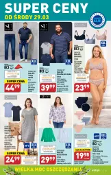 Gazetka promocyjna Aldi - Pełen katalog - Gazetka - ważna od 02.04 do 02.04.2023 - strona 33 - produkty: Koszula nocna, Majtki, Biustonosz, Kosz, Koszula, Koszulka, Wełna, Moda, Queentex, Fa