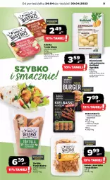 Gazetka promocyjna Netto - Artykuły spożywcze - Gazetka - ważna od 30.04 do 30.04.2023 - strona 9 - produkty: Kurczak, Sałatka, Kebab z kurczaka, Tortilla, Sałat, Burger, Roślinne kiełbaski, Ogród, Kebab, Roślinny burger