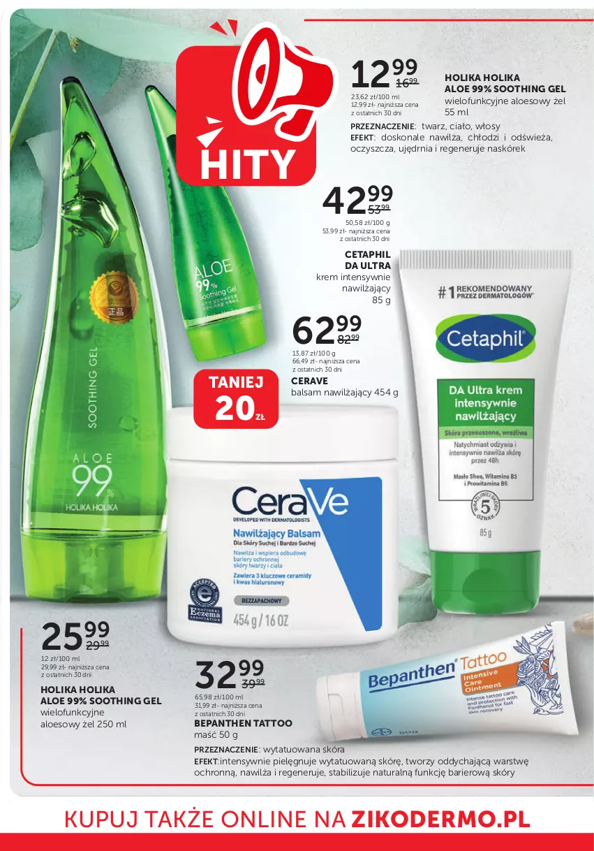 Gazetka promocyjna Ziko - Gazetka Ziko Dermo - ważna 29.05 do 12.06.2024 - strona 4 - produkty: Bepanthen, CeraVe, Cetaphil, Holika Holika