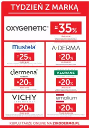 Gazetka promocyjna Ziko - Gazetka Ziko Dermo - Gazetka - ważna od 12.06 do 12.06.2024 - strona 22 - produkty: Ser, Mus, Klorane, Emolium, Vichy, Dermena, Mustela, A-derma