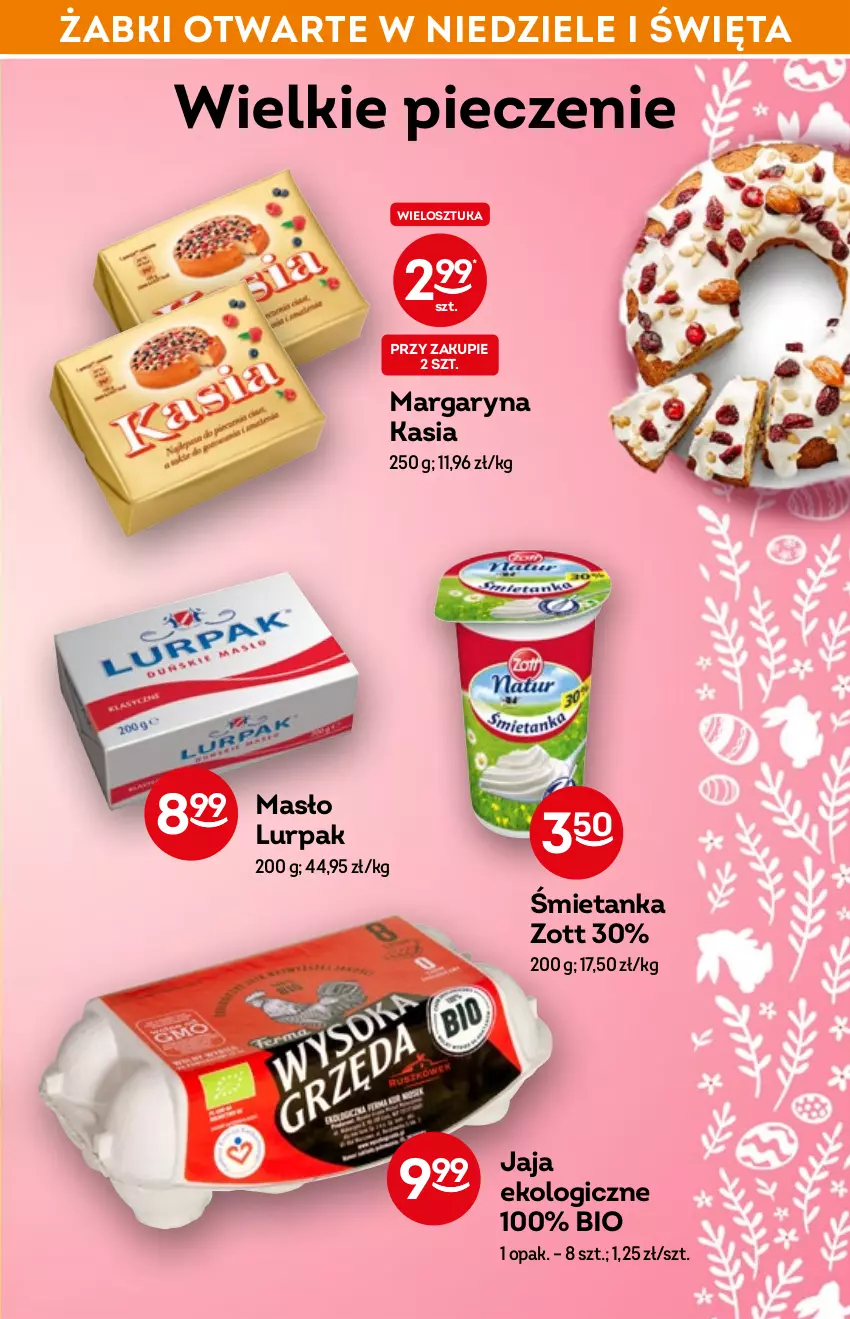 Gazetka promocyjna Żabka - ważna 13.04 do 19.04.2022 - strona 41 - produkty: Jaja, Kasia, Lurpak, Margaryna, Masło, Piec, Zott