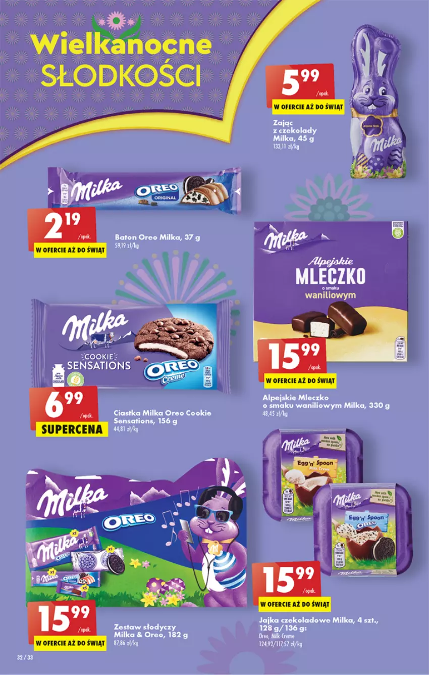 Gazetka promocyjna Biedronka - ważna 09.03 do 15.03.2023 - strona 32 - produkty: Baton, Ciastka, Fa, Milka, Mleczko, Oreo, Sati