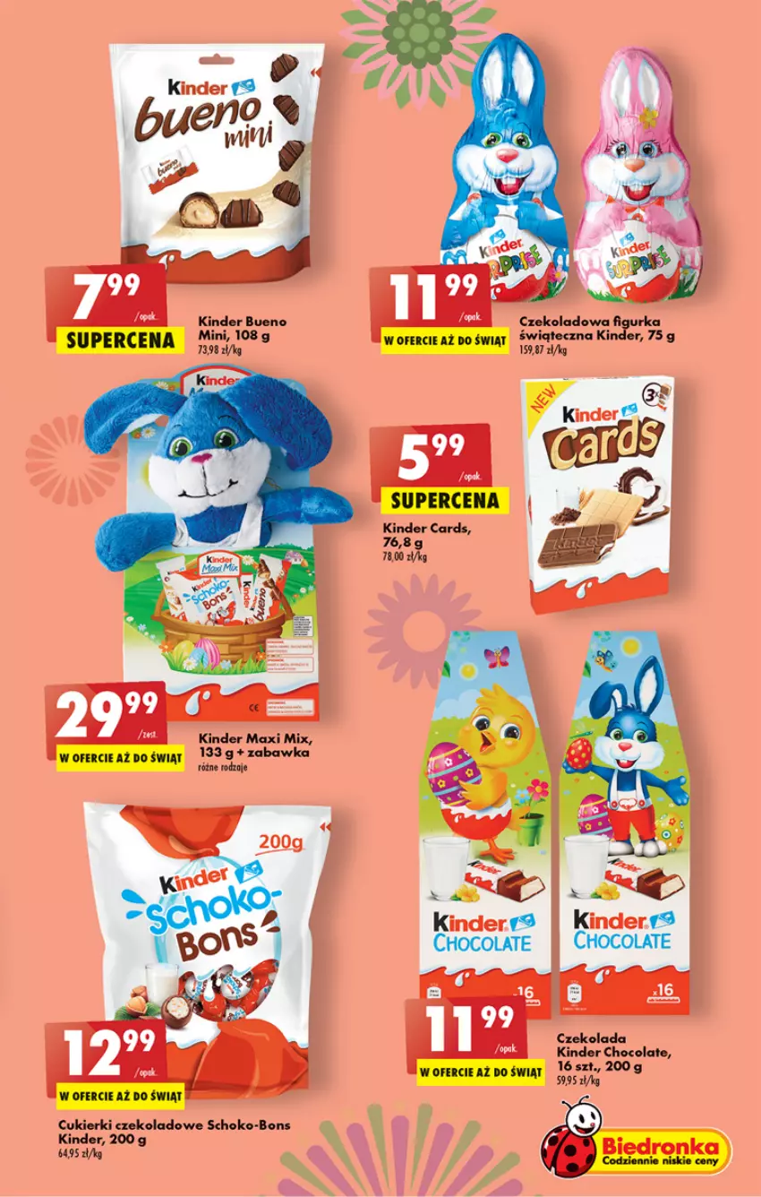 Gazetka promocyjna Biedronka - ważna 09.03 do 15.03.2023 - strona 33 - produkty: Cukier, Cukierki, Cukierki czekoladowe, Kinder, Kinder Bueno