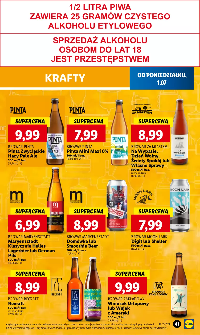 Gazetka promocyjna Lidl - GAZETKA - ważna 01.07 do 03.07.2024 - strona 47 - produkty: Smoothie