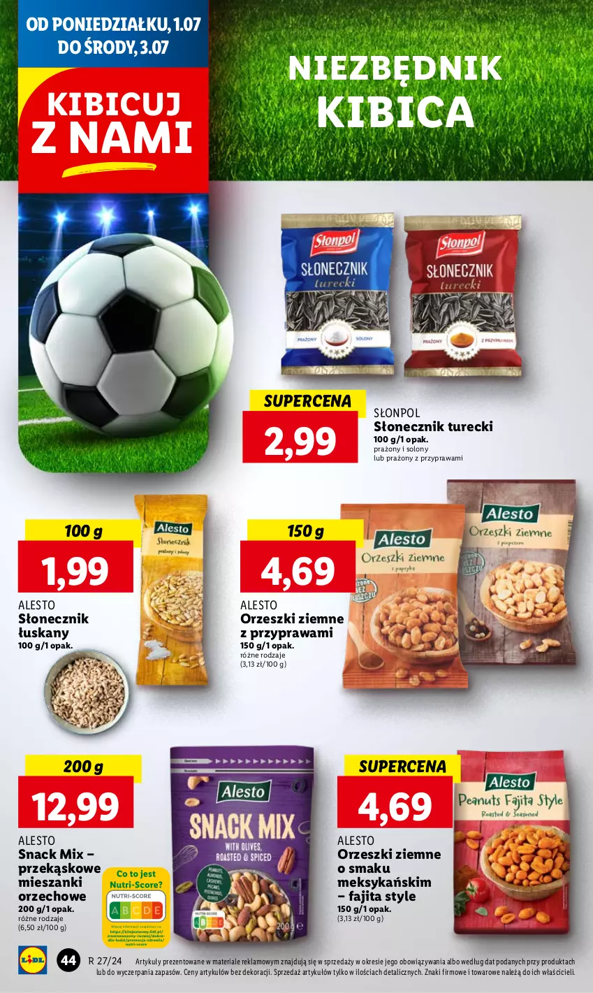 Gazetka promocyjna Lidl - GAZETKA - ważna 01.07 do 03.07.2024 - strona 50 - produkty: BIC, Fa, Orzeszki, Orzeszki ziemne, Słonecznik turecki, Słonpol