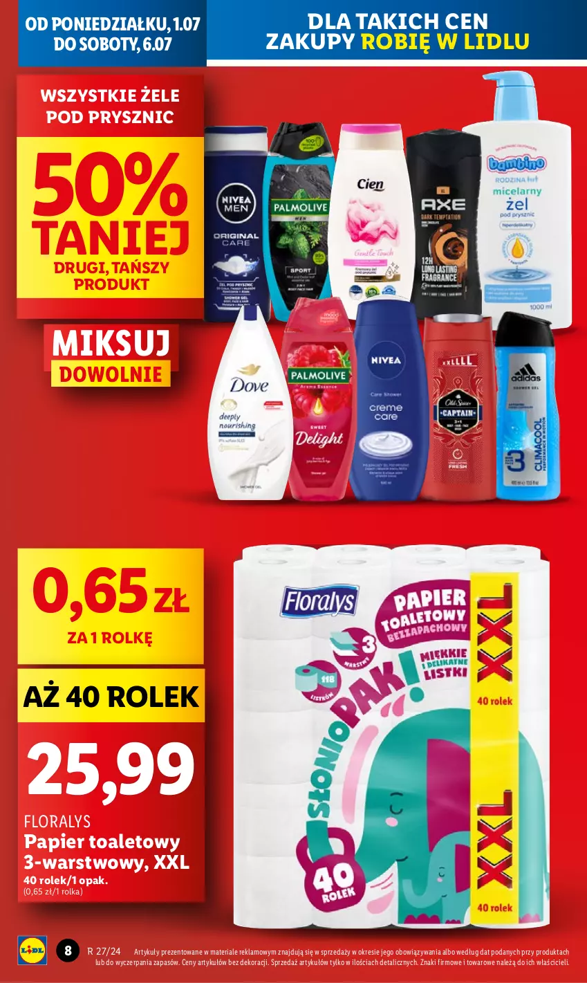 Gazetka promocyjna Lidl - GAZETKA - ważna 01.07 do 03.07.2024 - strona 8 - produkty: Flora, Papier, Papier toaletowy