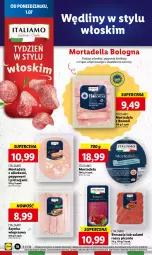 Gazetka promocyjna Lidl - GAZETKA - Gazetka - ważna od 03.07 do 03.07.2024 - strona 22 - produkty: Salami, Mortadella, Szynka wieprzowa, Bresaola, Dell, Szynka