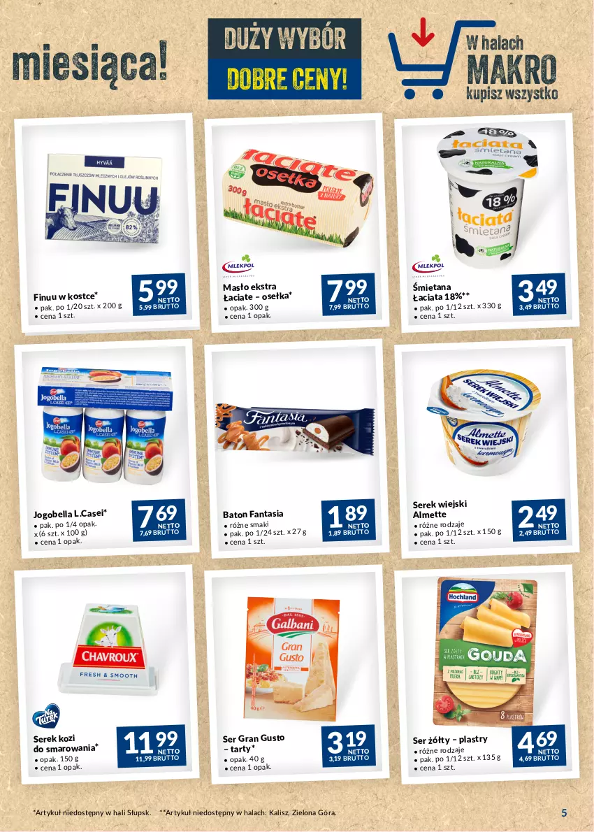 Gazetka promocyjna Makro - Najlepsze oferty - ważna 30.05 do 26.06.2023 - strona 5 - produkty: Almette, Baton, Bell, Bella, Fa, Fanta, Finuu, Gra, Jogobella, Masło, Ser, Serek, Serek wiejski