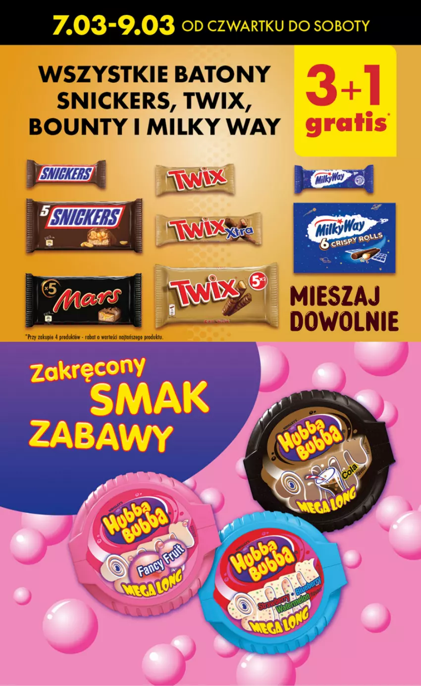 Gazetka promocyjna Biedronka - Od czwartku - ważna 07.03 do 13.03.2024 - strona 66 - produkty: Baton, Bounty, Milky Way, Snickers, Twix