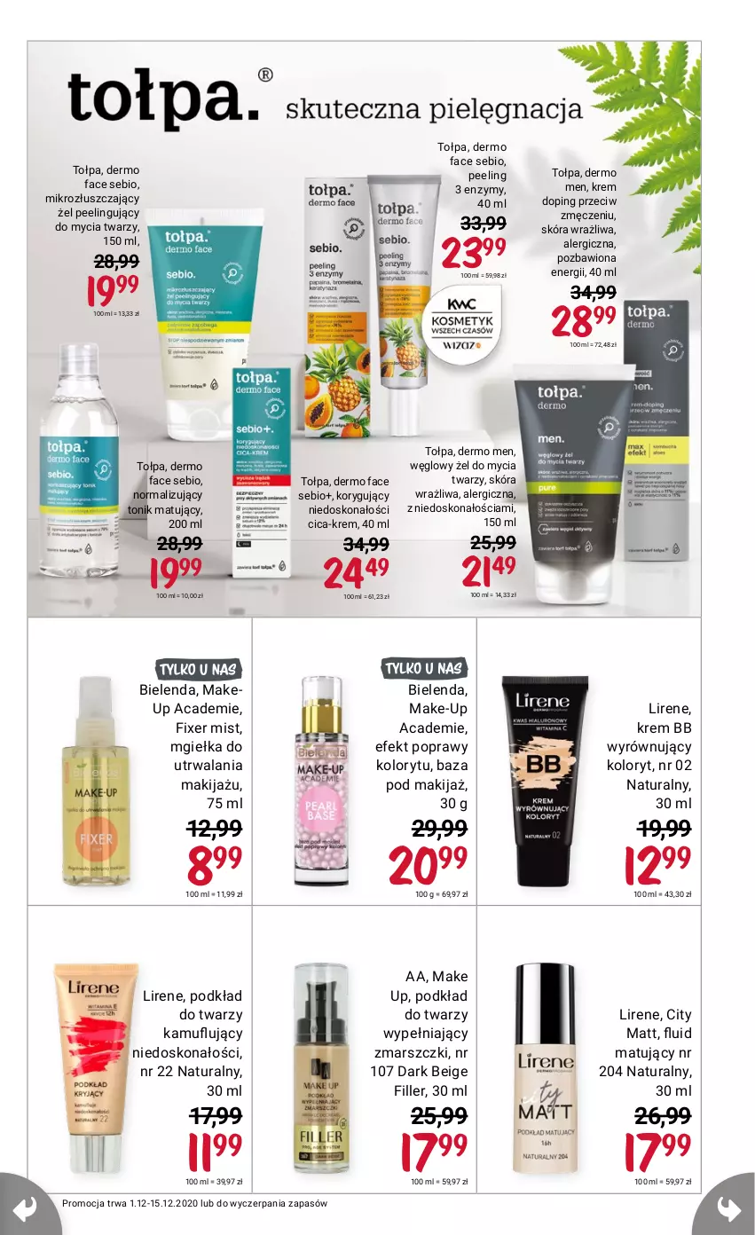 Gazetka promocyjna Rossmann - 1 Grudnia - ważna 01.12 do 15.12.2021 - strona 15 - produkty: Fa, Krem bb, Lirene, Peeling