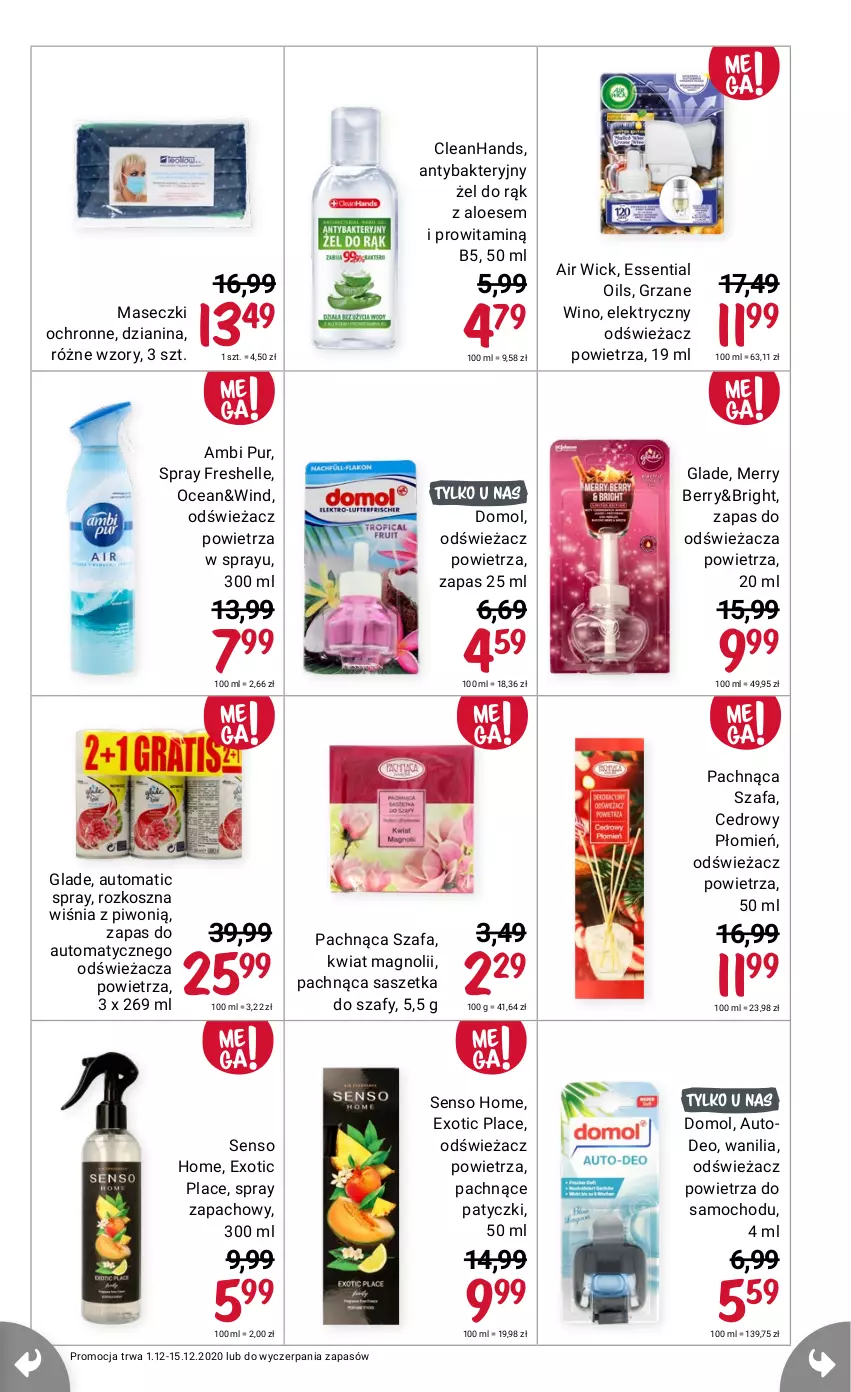 Gazetka promocyjna Rossmann - 1 Grudnia - ważna 01.12 do 15.12.2021 - strona 23 - produkty: Air Wick, Ambi Pur, Domol, Kosz, Pur, Wino