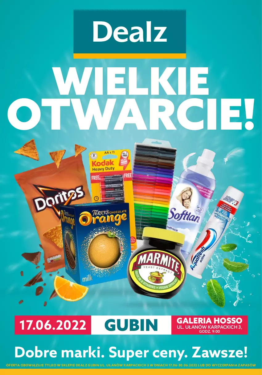 Gazetka promocyjna Dealz - WIELKIE OTWARCIE 17.06.2022 🥳Gubin, Galeria Hosso - ważna 17.06 do 30.06.2022 - strona 1 - produkty: Karp